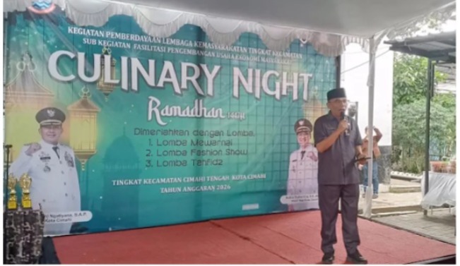 Camat Cimahi Tengah Ramaikan Culinary Night